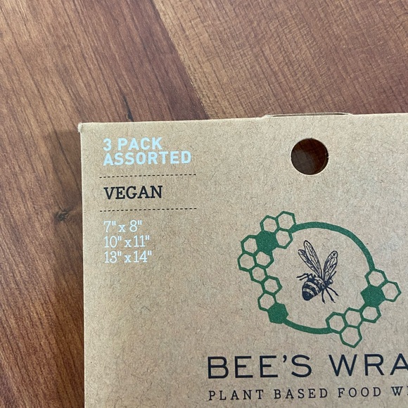 Bee’s Wrap (Vegan Assorted 3 Pack) (Meadow Magic) (Brand New) - Picture 3 of 8